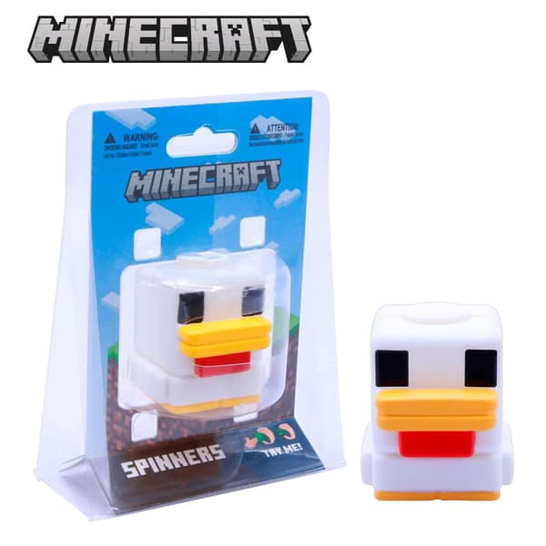 Minecraft Fidget Spinner Antistress Leketøy *Hvit Spøkelse* White Ghost