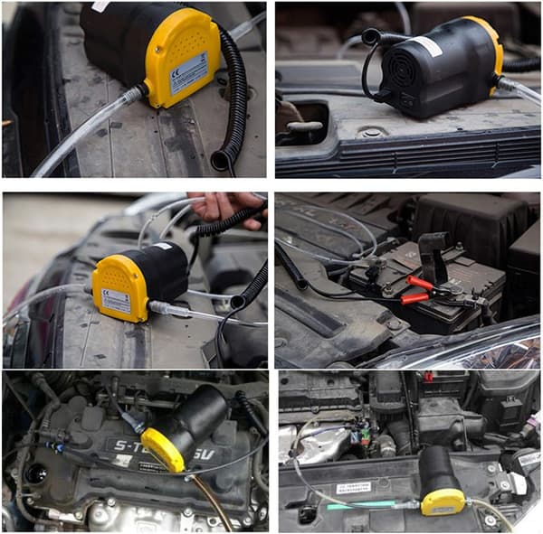 Oljepump 12V 60W Oljeutsugningspump för Oljebyte Elektrisk Transfer Oljepump för Bil Motorcykel Husbil Båt