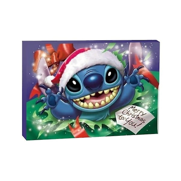 Anime Disney Lilo & Stitch Legering Charm Tilbehør Julekalender Armbånd Halskjede Pynt DIY Smykker Nedtelling Kalender-LZ2 B