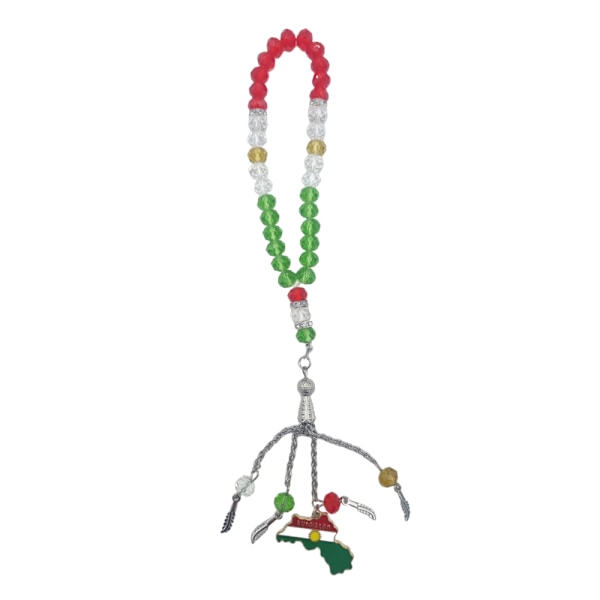 Muslimi rukoushelmet Tasbih Zikr -helmet Kurdistanin lippu