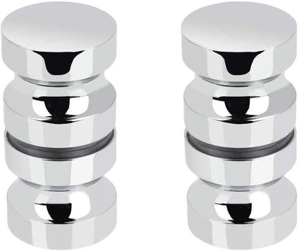 2 Håndtak Sett Dusjdør i Rustfritt Stål med Aluminium Håndtak [qb]