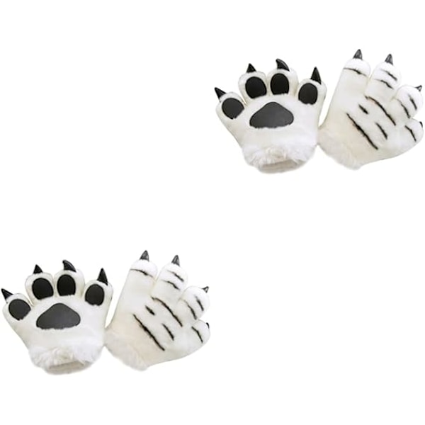 2 stk Party Cosplay Hansker Katt Hanske Simulering Dyr Palm Leke Halloween