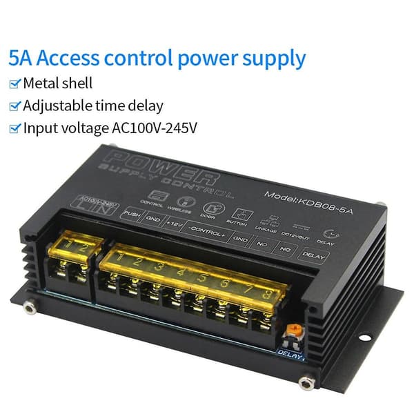 12v reläomkopplare för elektroniskt dörrkontrollsystem tryck com gnd 5a 100-245v spänning