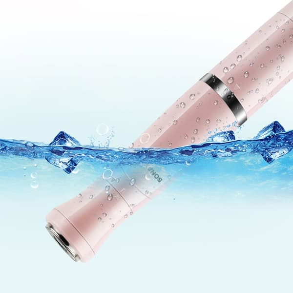Elektrisk epilator for kvinner - perfekt for armhuler og intimområdet pink