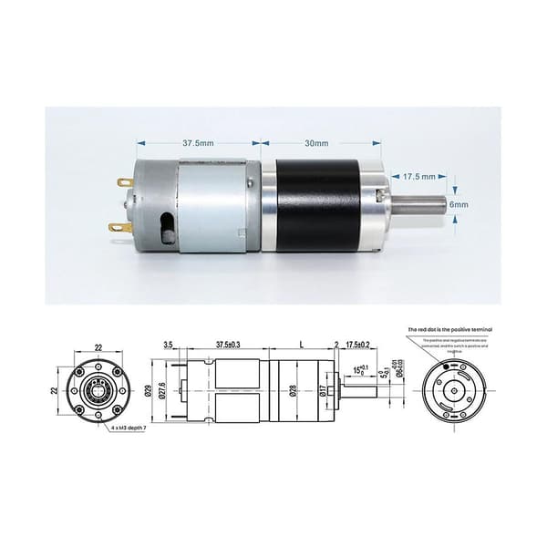 385 Planetgear Mini DC-motor Hastighedskontrol