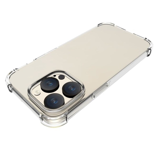 TPU + Akryl Anti-fall Fodral Cover Transparent för iPhone 15 Pro