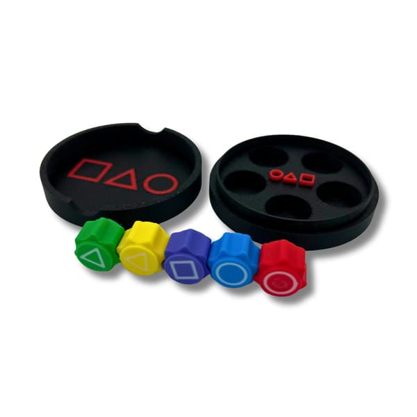 Squid Game 2 Gonggi & Rundt Etui Sort M