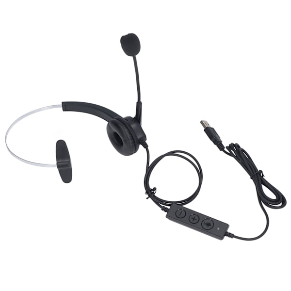 Støyreduserende kundeservice-headset med ergonomisk design, kablet, for hjemmekontoret, telefonsalg og kundesenter
