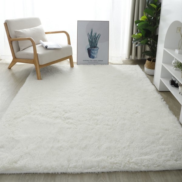Hvite tepper til husholdning, stue, soverom, vindu, 100*160 cm