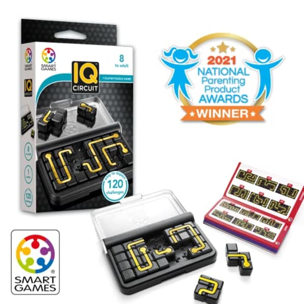 Smart Games - IQ Circuit, pusselspel med 120 utmaningar, 8+ år A