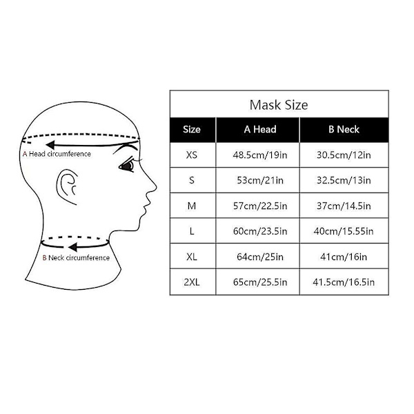 Latexhuva med Dubbel Peruk Gummimask Blond Fläta Cosplay Klubbkläder KostymBY M