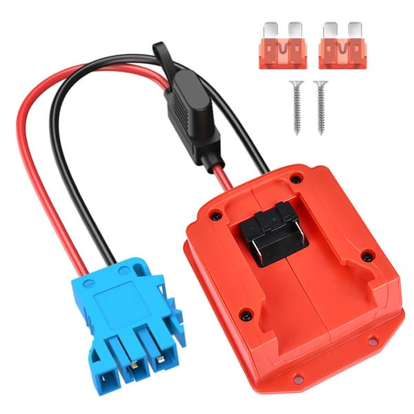 Batteriadapter 18V Konverter – Gør-det-selv-stik til legetøjsbil-el-værktøj**Makita version + sort Makita version + black