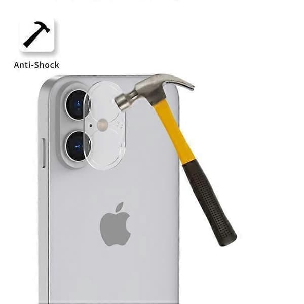 Kameraskydd - Phonillico® - iPhone 16 / 16 Plus - Härdat Glas - 2-pack - Reptåligt(h})