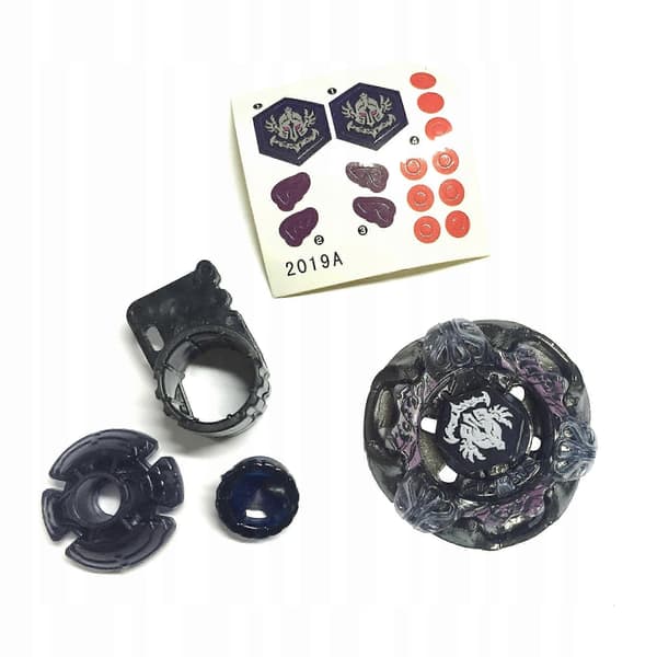 Beyblade 4d System Metal Fusion Bb80 Med Affyrer Og Affyrergreb svart