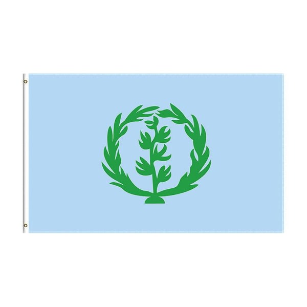 Flagshow Eritreansk 1952-1961 Historisk Flagga 90x150cm: Autentisk Eritreansk National Banner, Inomhus/Utomhus Dekor\" 90 x 150cm