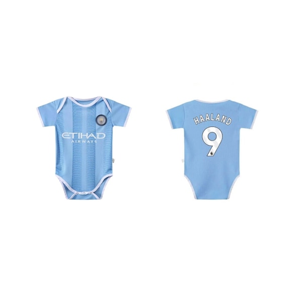 23-24 Baby nr 10 Miami Messi nr 7 Real Madrid tröja BB Jumpsuit Overall Storlek 9 (6-12 månader) NO.9 HAALAND NO.9 HAALAND Size 9 (6-12 months)