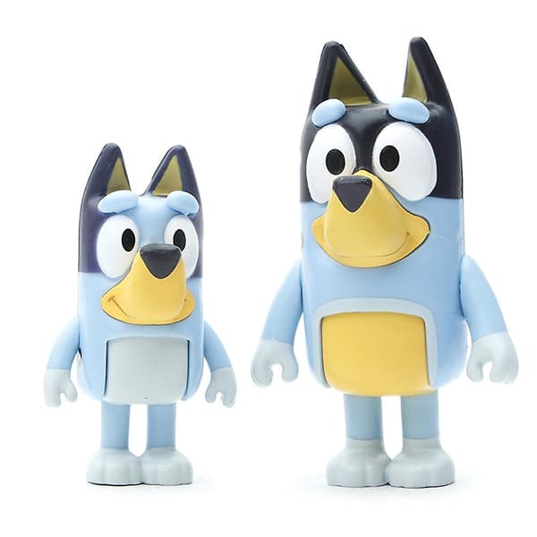 Tecknad Animerad Bluey Leksaker Modellfigurer Barnleksak [qb] 8PCS
