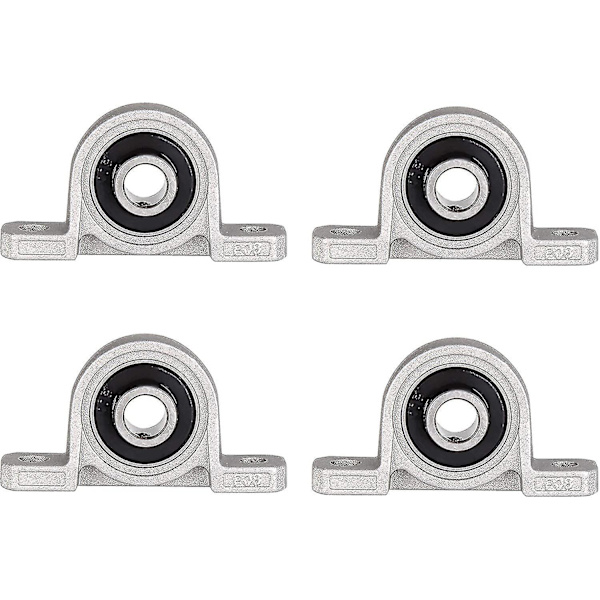 4 st blocklager, 10 mm kullager, flänslager, självinställande konsol med självinställande hy