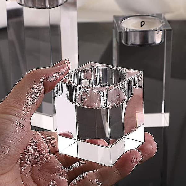 Kristall Lysestake Lysestake Klar Glass Lysestaker - Excellence