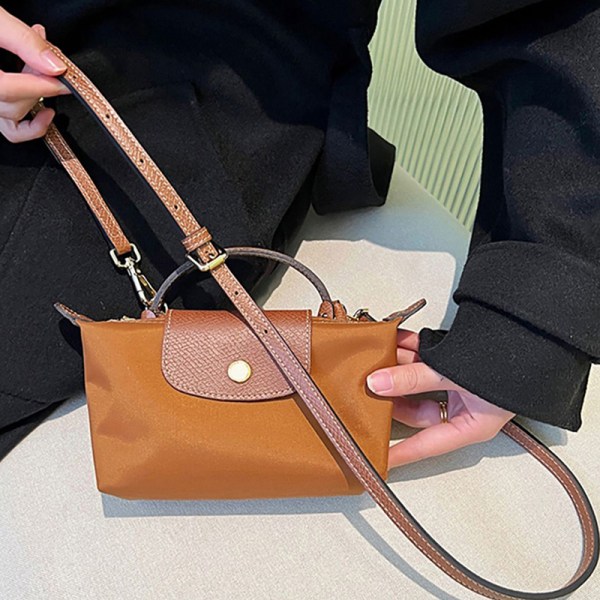 1 set väska rem för mini stansfri läder axelrem Brown