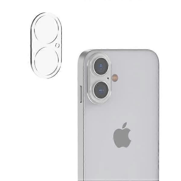 Kameraskydd - Phonillico® - iPhone 16 / 16 Plus - Härdat Glas - 2-pack - Reptåligt(h})