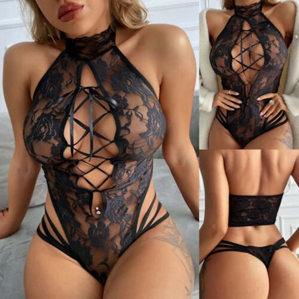 Halter Underkläder Hel Kroppsdräkt S S