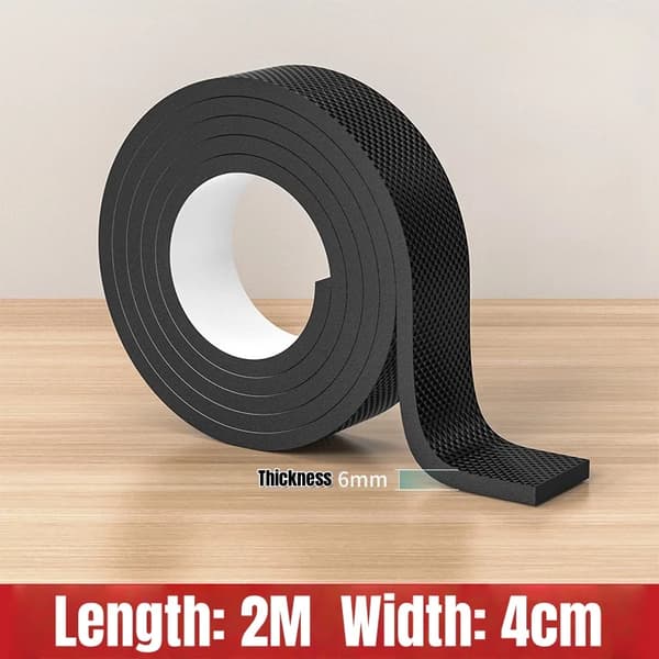 Sklisikre møbelputer selvklebende sklibeskyttelse for bord- og stolben, lyddempende tykke fotdeksler Width 4cm 2 Meters