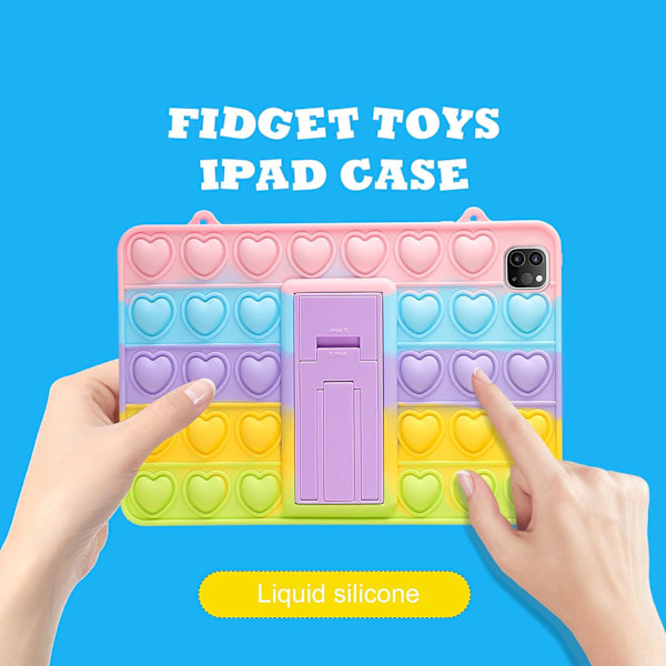 Samsung Galaxy TabA8.0SM-T290/T295/T297 -kotelo, hauska sarjakuva Kawaii söpö silikoninen hauska kansi muotisuunnittelu Fidget lapsille