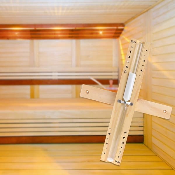Sauna timeglass 15 minutter i nordisk gran - Perfet