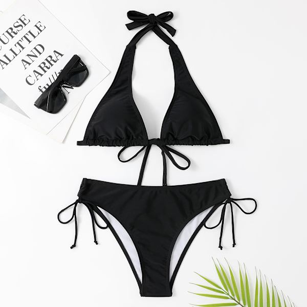 Svømmedragt Strappy Bikini - Strandtøj sort black M