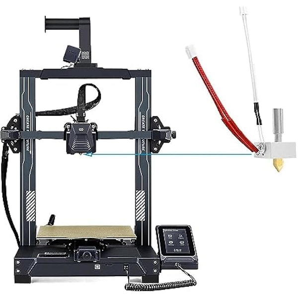 Printer Hot End Kit för Elegoo Neptune 3 Plus/Max Extruder Head Heater Break Silikonhölje Termistor med 4PCS Munstycken