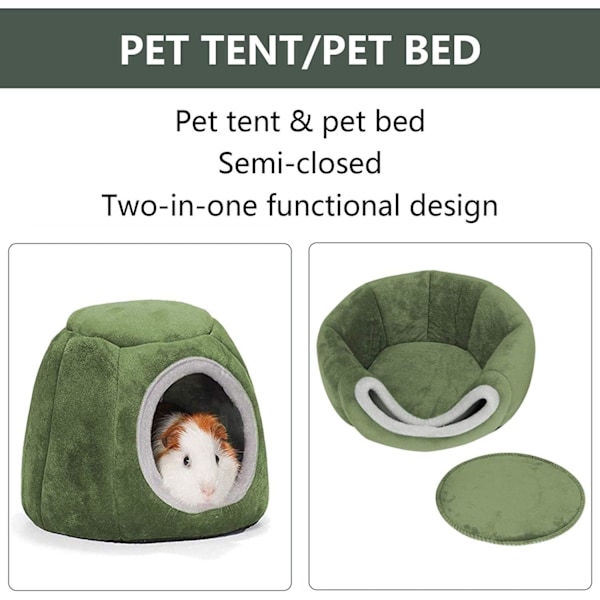 Grönt marsvinsbo marsvinsleksak hamsterleksak marsvinshus