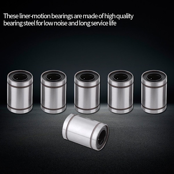 10 stk 12mm Lineære kulelager Dobbelt forseglet Bushing for Stang 3D-skriver CNC-deler