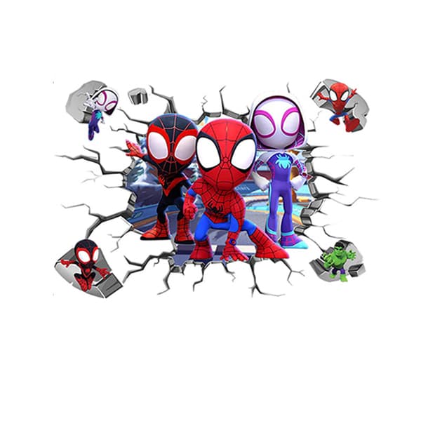 3D-efektitarra Spiderman Ultimate seinätarra lapsille