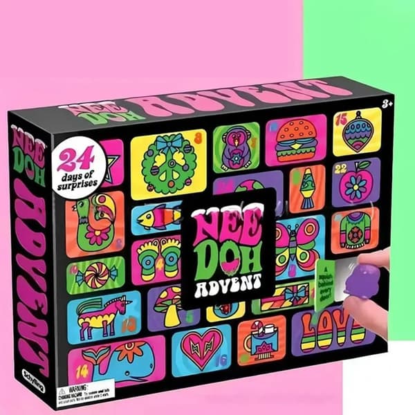 2026 Adventskalender 24 Deler PVC 3D Fidget Dukke Jul Nedtelling Nyttårs Overraskelsesgave 1box random