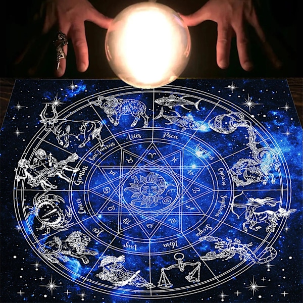 23x23 Tum Flanell Tarotduk Runspådom Altare Tarot Patch Skydd för Magiker Daglig Brädspel Kortunderlägg 0.1 75*75cm