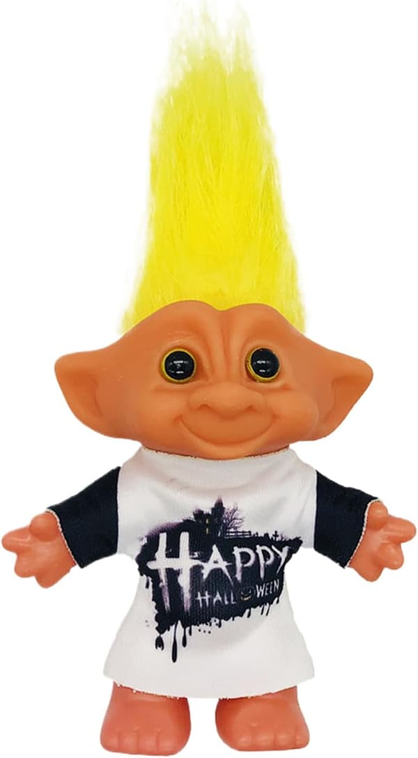 Små Trolldukker - Vintage Juletroll | Samleobjekter, Søte Hyllefigurer, Retro Bordpynt til Barnerom