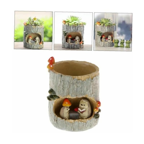 Pots Flower pot resin Tree creativity story cute a