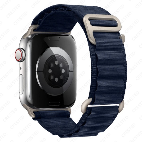 Alpin loop För apple watch band 49mm 44mm 40mm 45mm 41mm 42mm 38mm 49 44 45 mm armband iWatch series 7 6 3 se 8 Ultra 49 band Midnight Blue