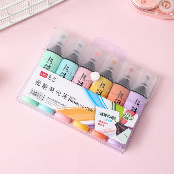 Pastellfärgade highlighterpennor - Markeringspennor - Spot sales