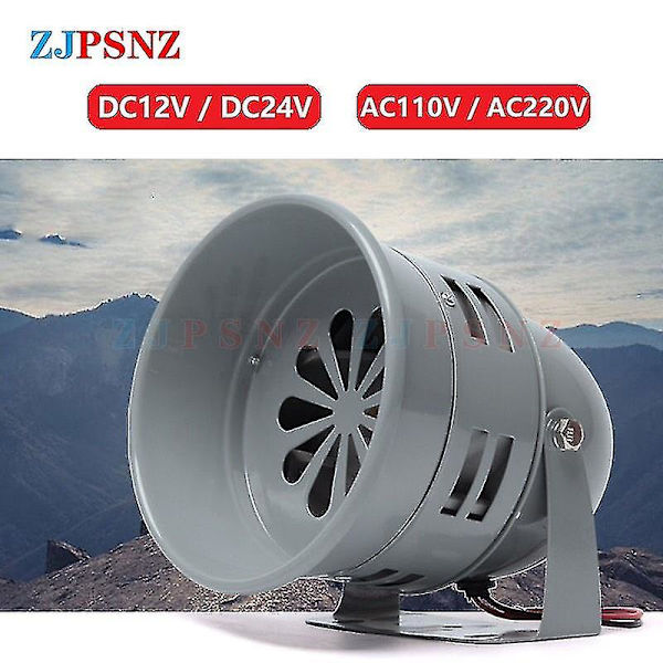 Metal Motor Siren Ms-290 12v 24v DC 110v 220v AC 110db Automaattinen Ilmahälytys Sireeni Torvi Teollinen Hälytysääni Sähkösuoja (AC 110V)