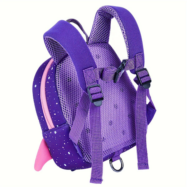 1 stk. Børns Polyester Pendler Rygsæk, Med Sikkerhedsline, Anti-tabt Rygsæk Purple Small Rocket Backpack