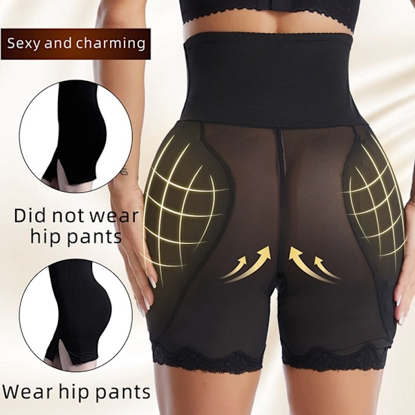 Shapewear Shorts Slip Shorts SVART M svart black M