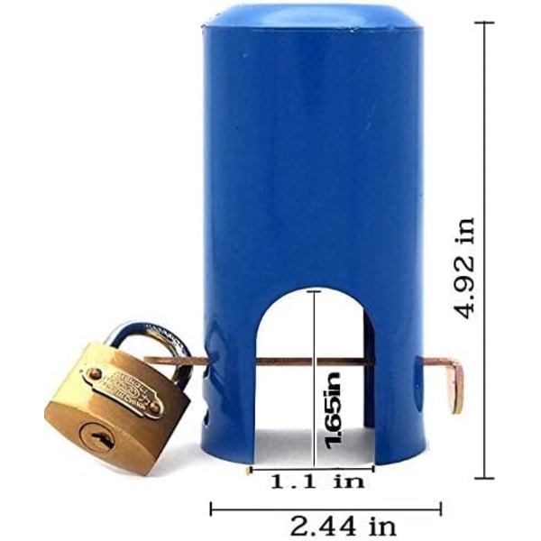 Utendørs kranlåsesystem for å forhindre uautorisert bruk og hærverk - Slange- og huslås - Vannbesparende beskyttelse