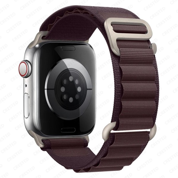 Alpin-lenkki Apple Watch -rannekkeelle 49mm 44mm 40mm 45mm 41mm 42mm 38mm 49 44 45 mm rannekoru iWatch sarja 7 6 3 se 8 Ultra 49 ranneke viininpunainen wine red 42 44 45-ultra 49mm