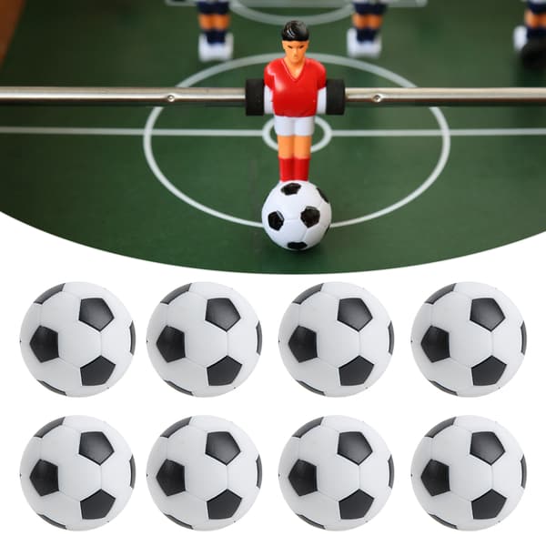 8 stk. Mini Bordfodbolde 32mm Børn Fodbold Bordspil Maskintilbehør