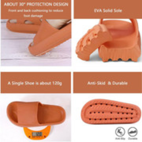 Naiset Paksut Alustan Pilvi Tossut oranssi orange 40-41