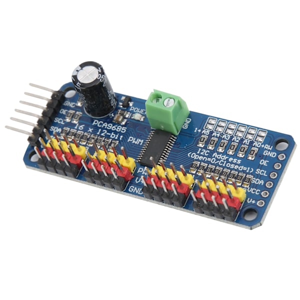PWM Servo Driver 16-kanals motordriverkortmodul IIC-interface PCA9685 til robot