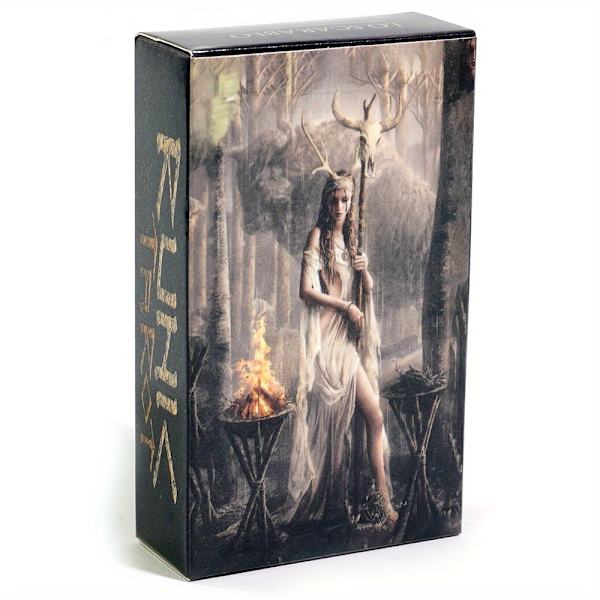 78-delad runisk tarotlek - Lås upp hemligheterna i det forntida nordiska Europa med Rider Waite Tarot System Runic Tarot Deck