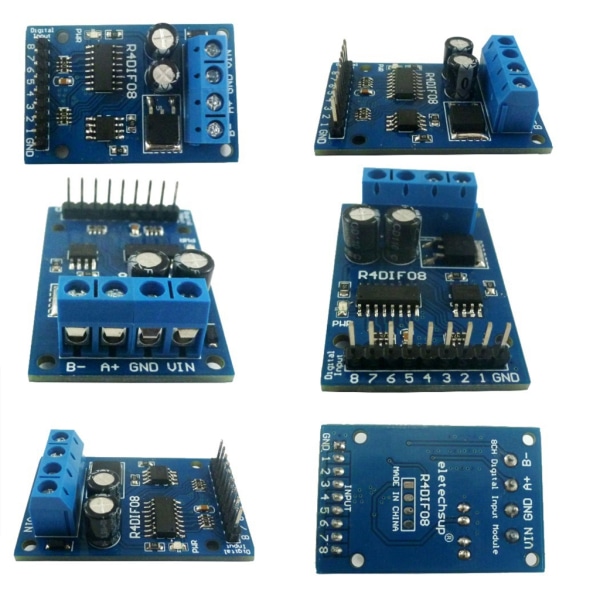 Nrew RS485 Modbus RTU -kytkentämoduuli, jossa 8 kanavaa ja TTL/LvTTL-yhteensopivuus, täydellinen DIY-elektroniikkaan